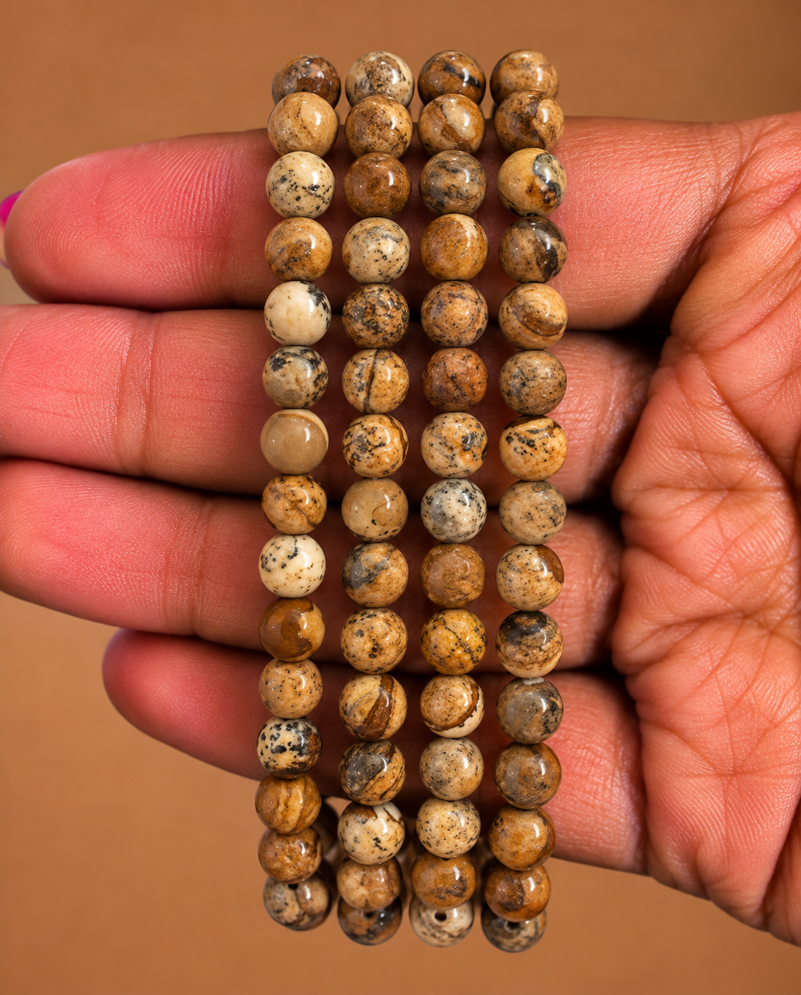 Pulsera Jaspe Paisina / Jaspe Paisaje - 6mm || Seguridad - Nuevos Comienzos