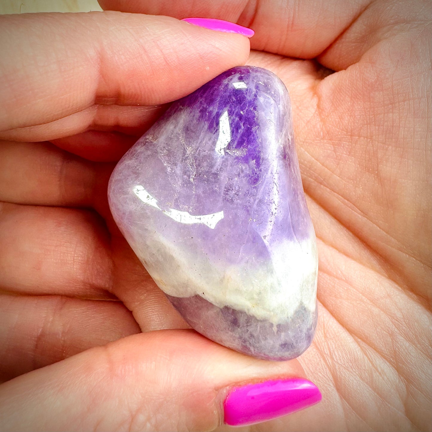 Amatista con Cuarzo Blanco Rodado || Relajación - Protección