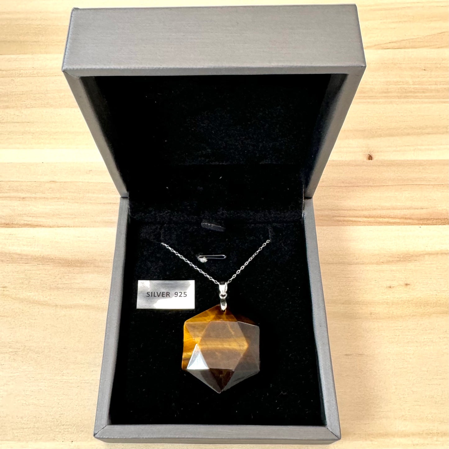 Colgante de Plata con Ojo de Tigre || Protección - Fuerza Interior