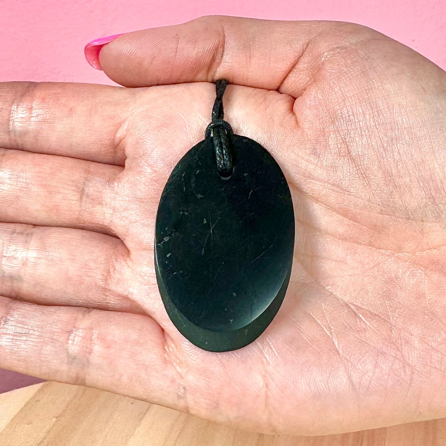 Colgante de Shungit Óvalo || Protección - Desintoxicación