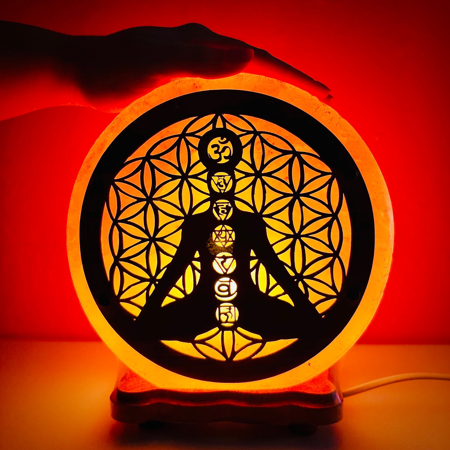 Lámpara Sal del Himalaya Chakras || Paz - Protección