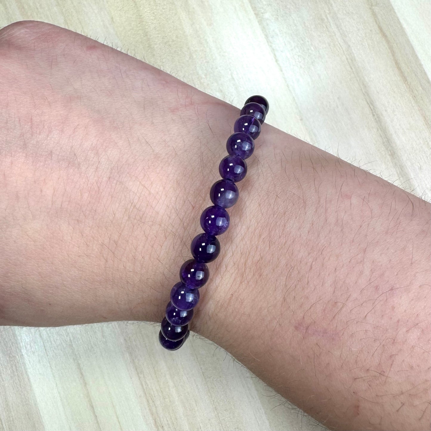 Pulsera Amatista - 6mm || Relajación - Intuición