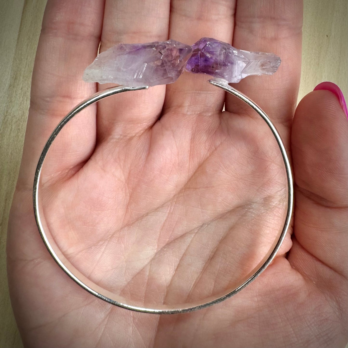 Pulsera de Amatista Natural en Bruto || Relajación - Intuición