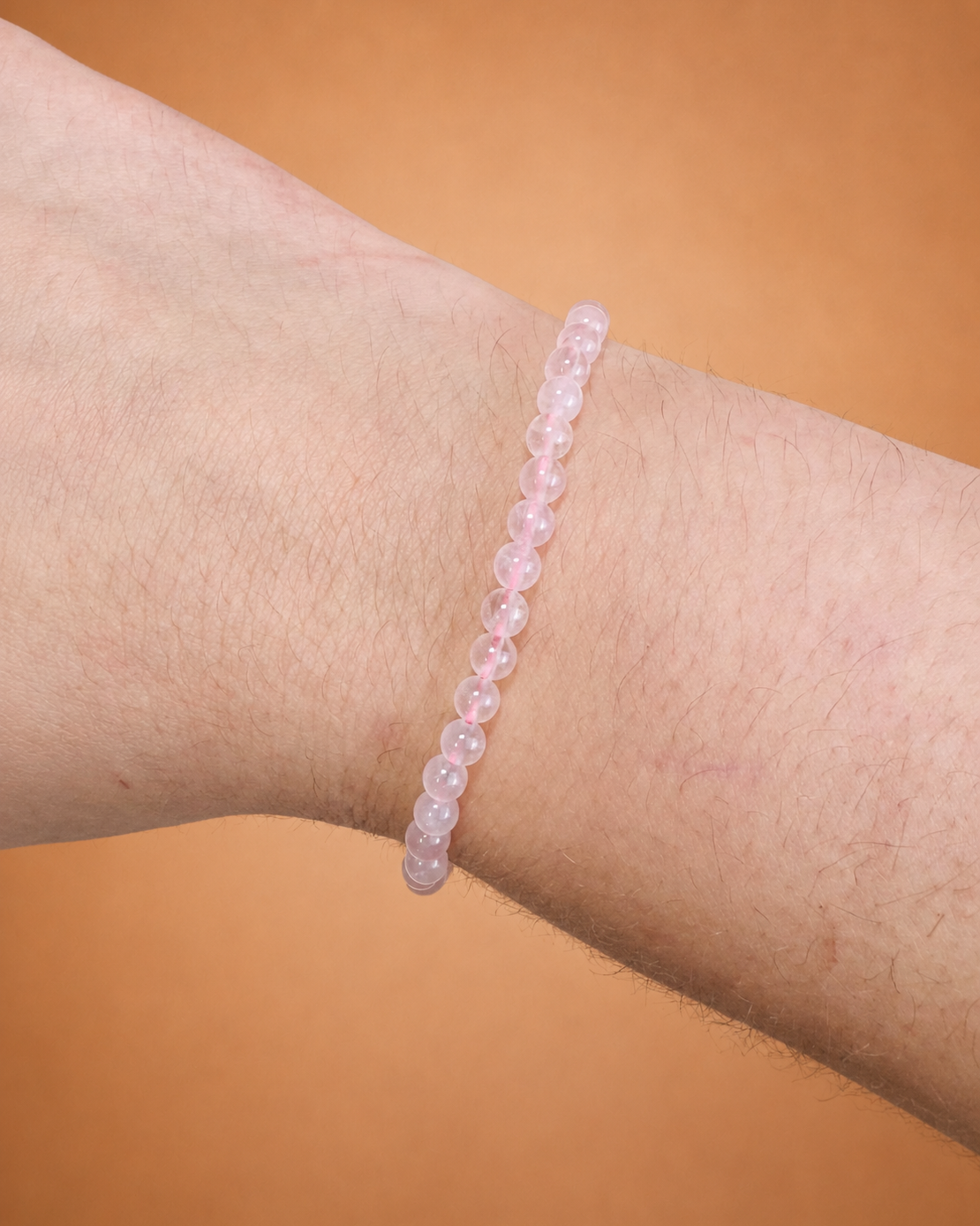 Pulsera Cuarzo Rosa 4mm