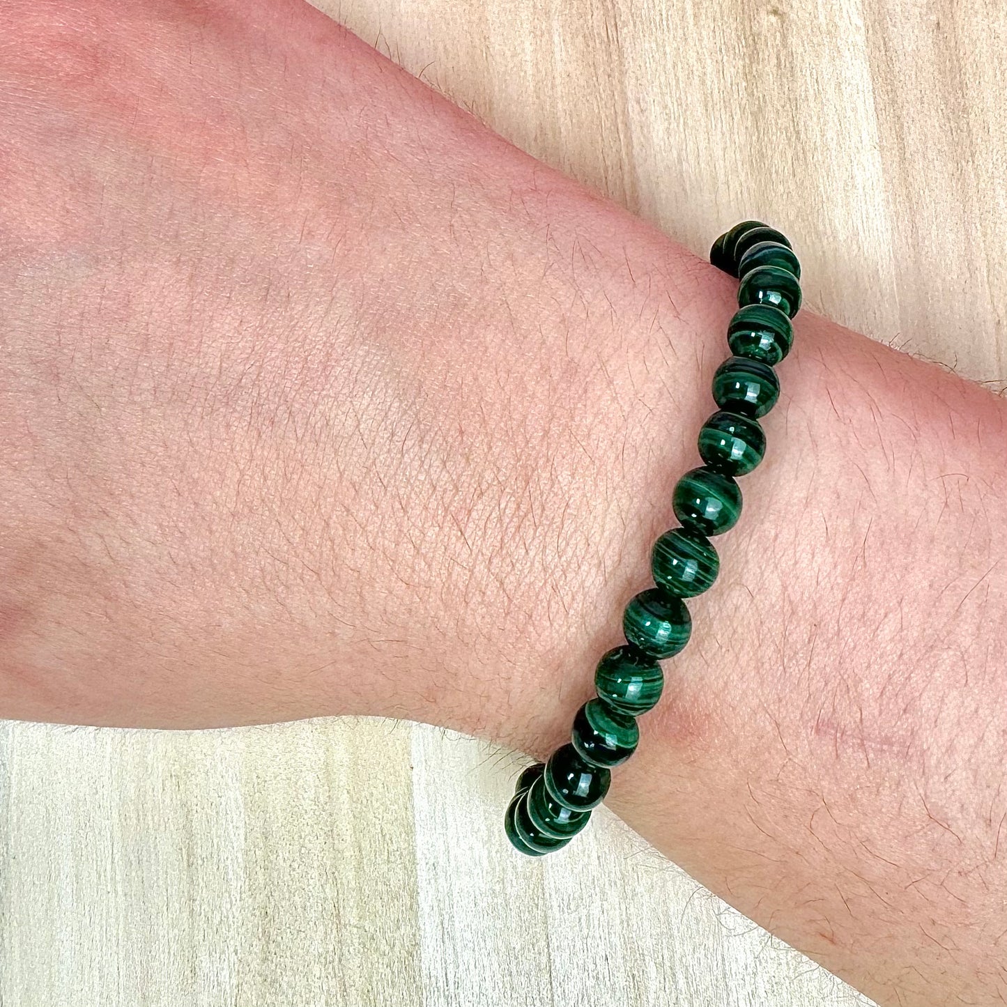 Pulsera Malaquita - 6mm || Abrir Caminos - Protección