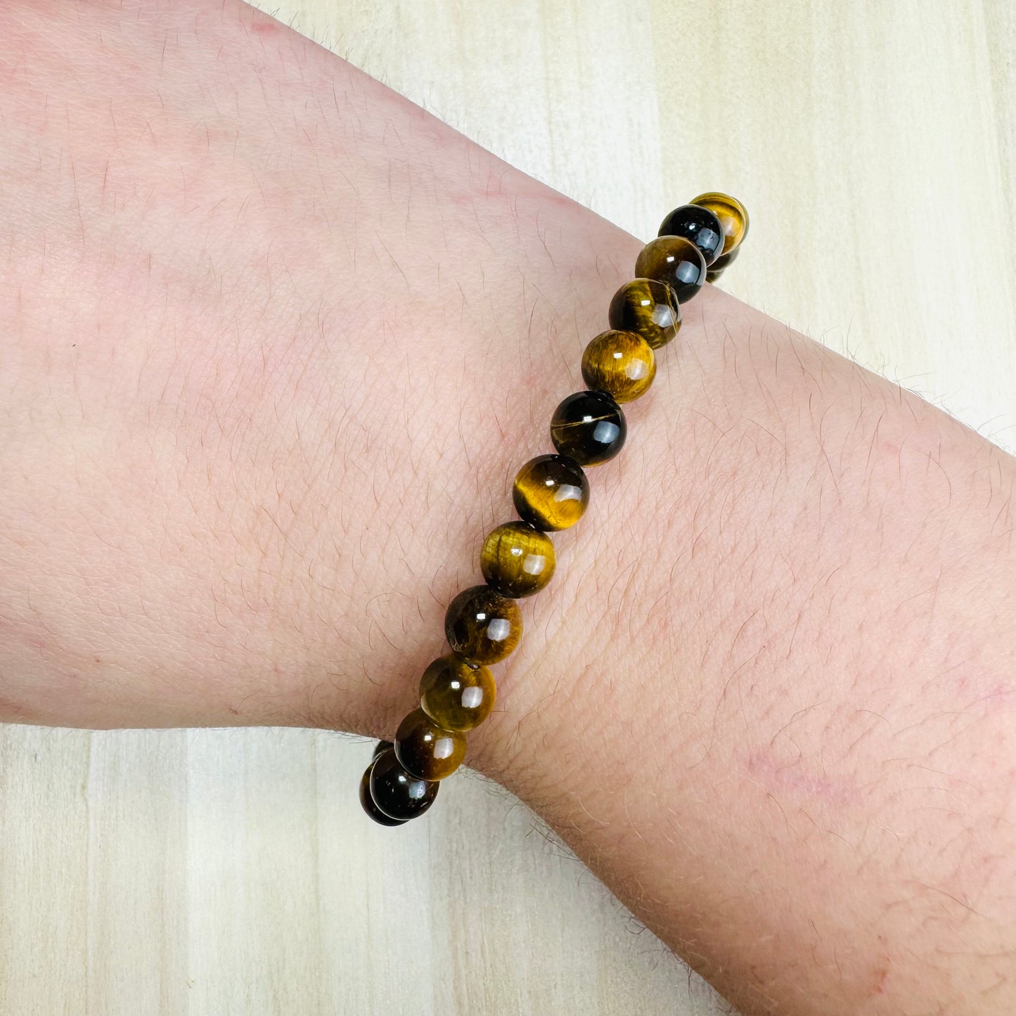 Pulsera Ojo de Tigre - 6mm || Protección - Fuerza Interior