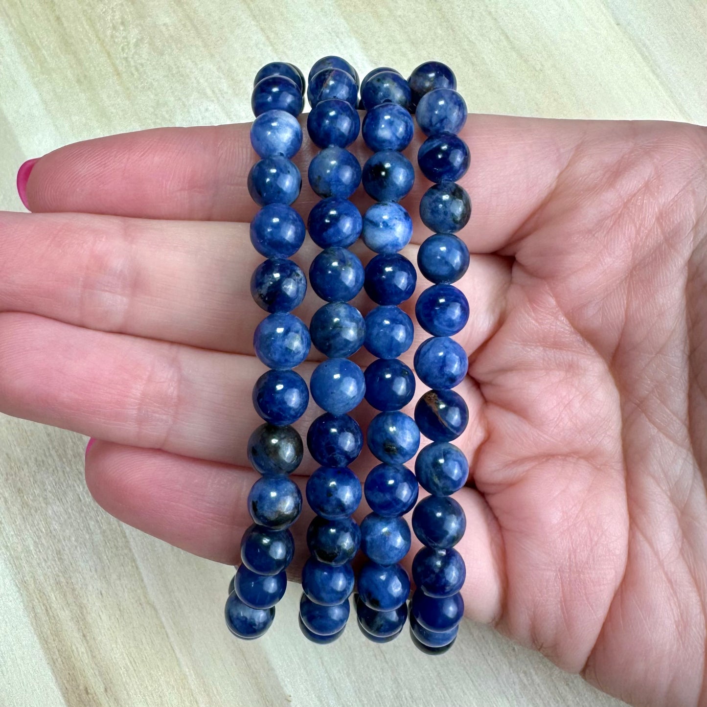 Pulsera Sodalita - 6mm || Comunicación - Concentración
