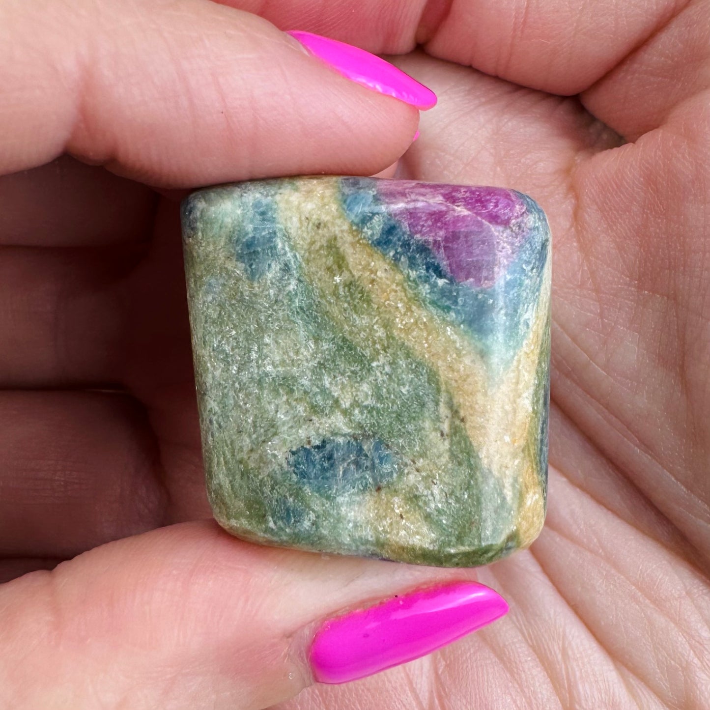 Zoisita con Rubí Rodado || Autenticidad - Pasión