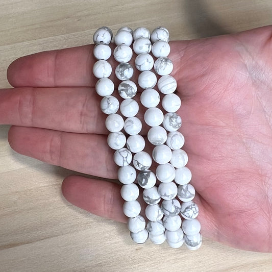 Pulsera Howlita - 6mm || Relajación extrema - Dormir Bien