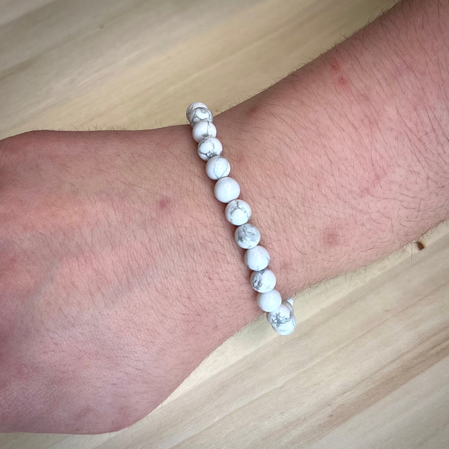 Pulsera Howlita - 6mm || Relajación extrema - Dormir Bien