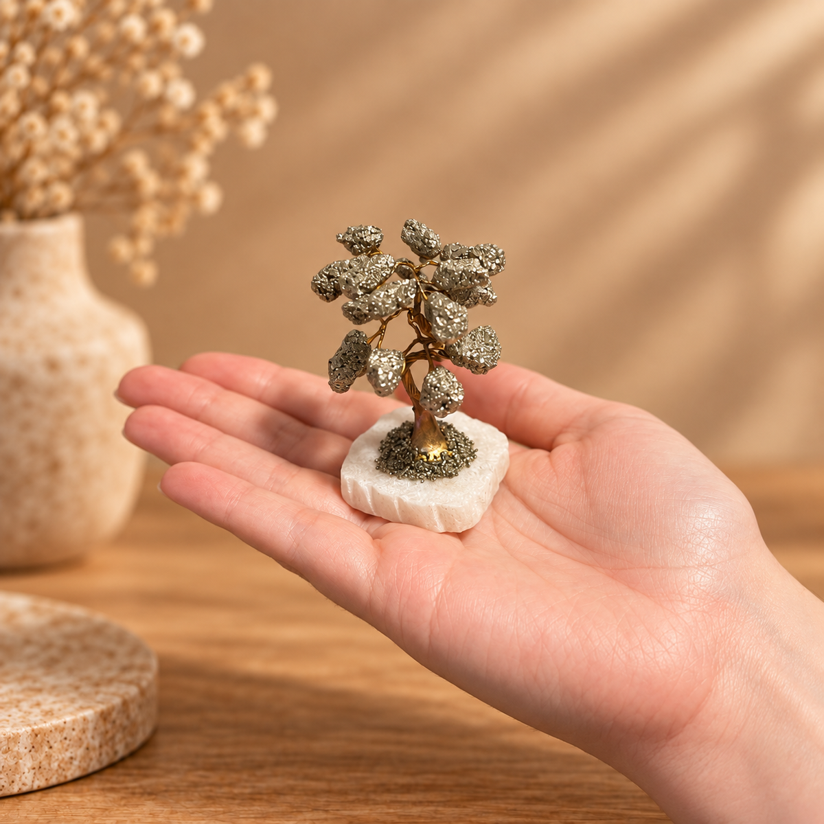 Árbol de Mineral con Pirita || Abundancia