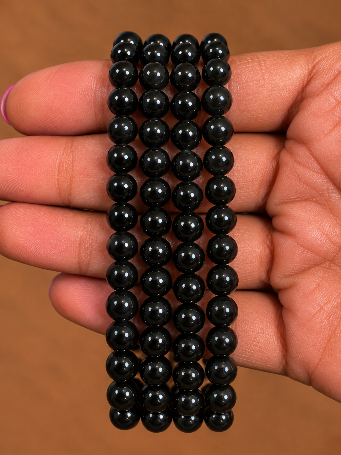 Pulsera Turmalina Negra - 6mm || Protección - Seguridad