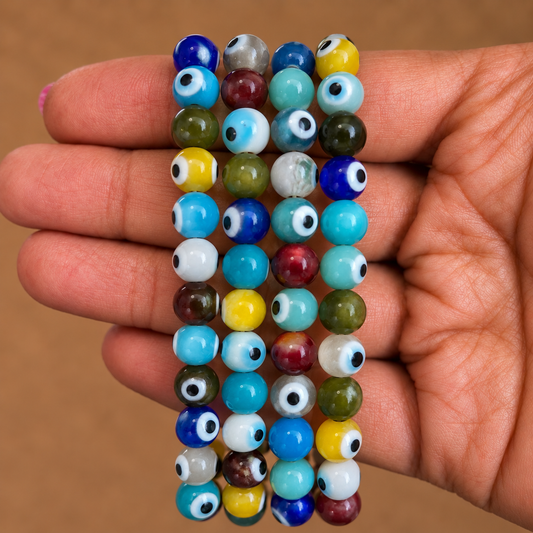Pulsera Ojo Turco Multicolor - 8mm || Protección - Mal de ojo