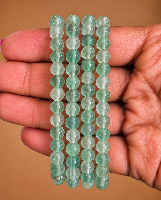 Pulsera Fluorita Verde - 6mm || Calma - Protectora psíquica