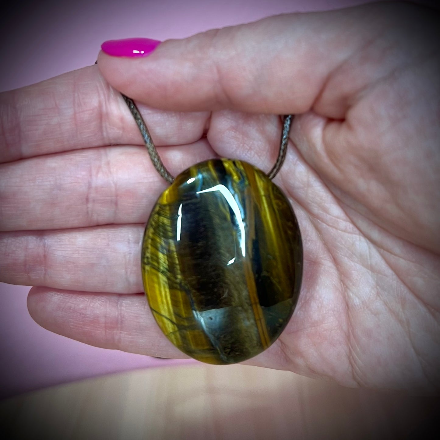 Colgante Ojo de Tigre || Protección - Fuerza interior