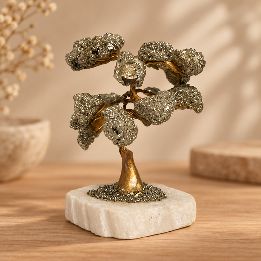 Árbol de Mineral con Pirita || Abundancia