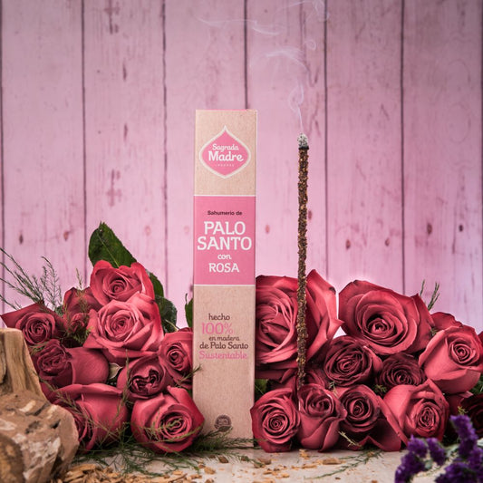 Incienso de Palo Santo con Rosas