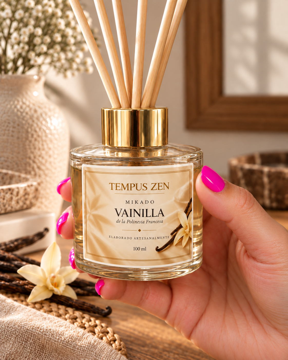 Mikado Vainilla de la Polinesia Francesa 100 ml || Dulzura - Buenas Vibras
