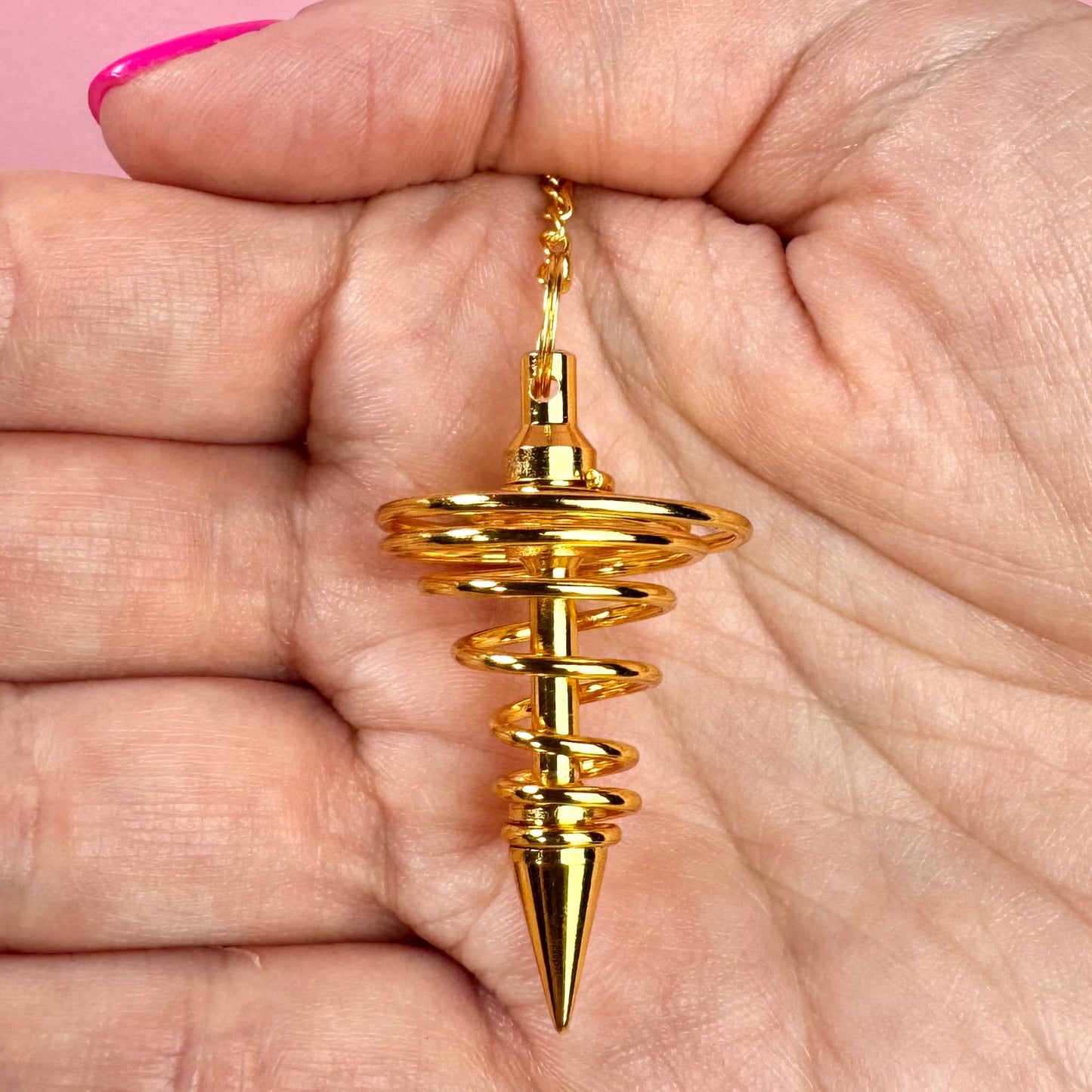 Péndulo Espiral de Bronce || Limpieza - Desbloqueo Energético