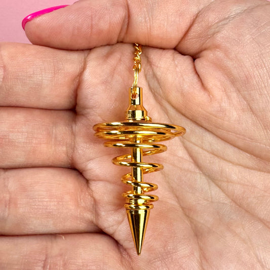 Péndulo Espiral de Bronce || Limpieza - Desbloqueo Energético
