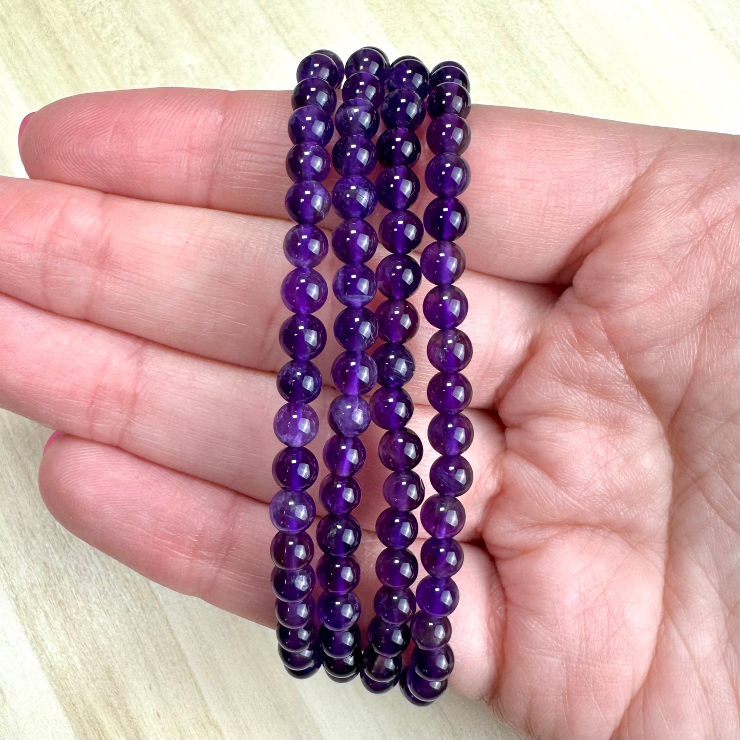 Pulsera Amatista - 4mm || Relajación - Intuición