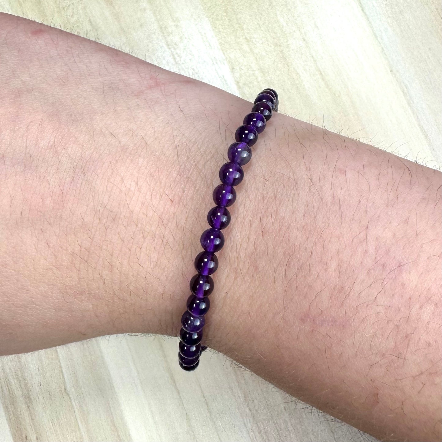 Pulsera Amatista - 4mm || Relajación - Intuición