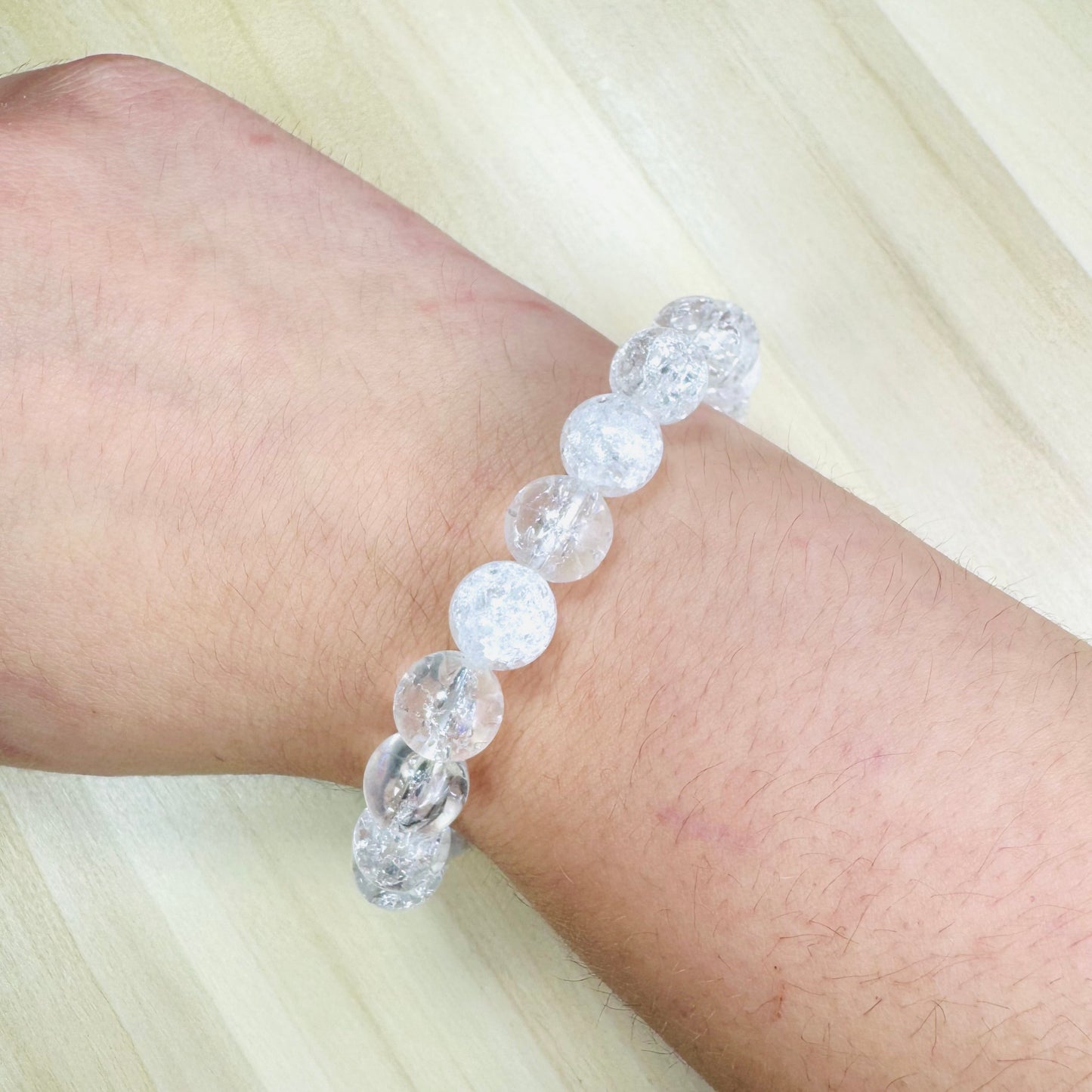 Pulsera Cuarzo Quebrado - 10mm || Sanación - Autodescubrimiento