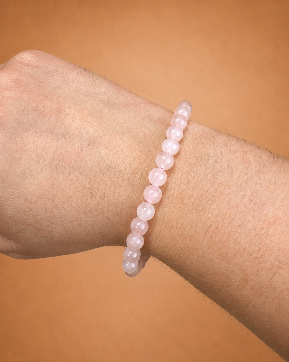 Pulsera Cuarzo Rosa 6mm