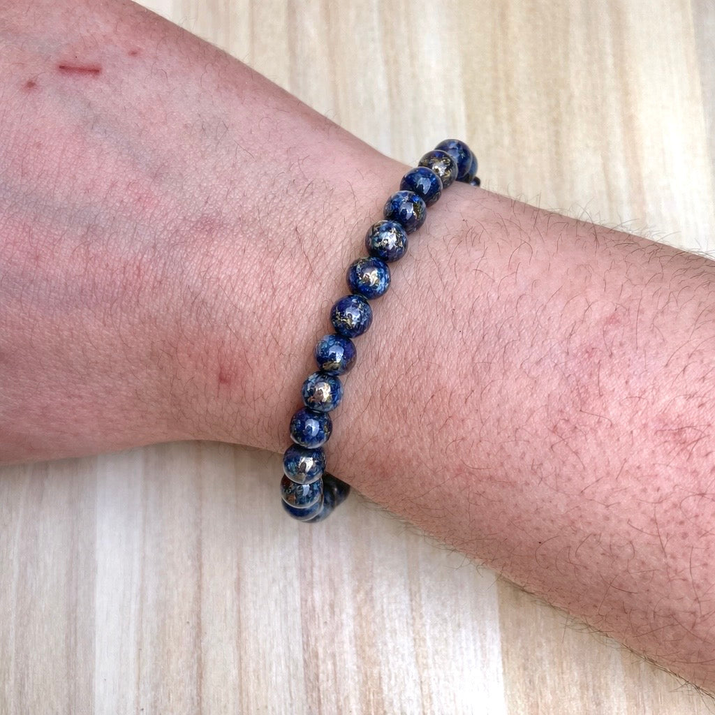 Pulsera Lapislázuli - 6mm || Intuición - Abundancia