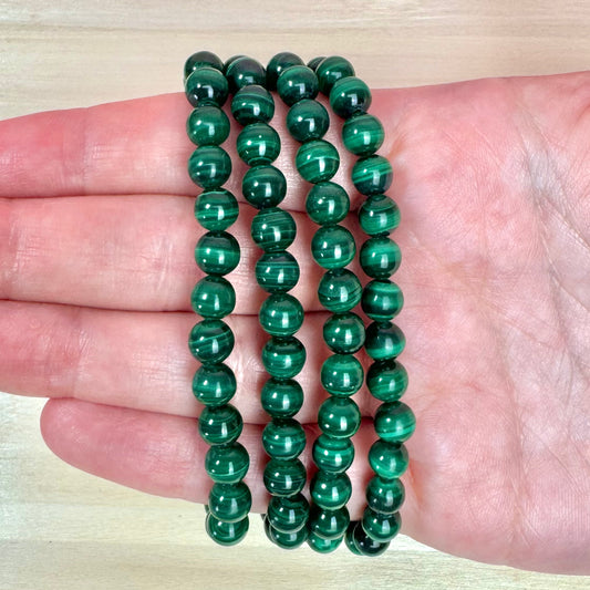 Pulsera Malaquita - 6mm || Abrir Caminos - Protección
