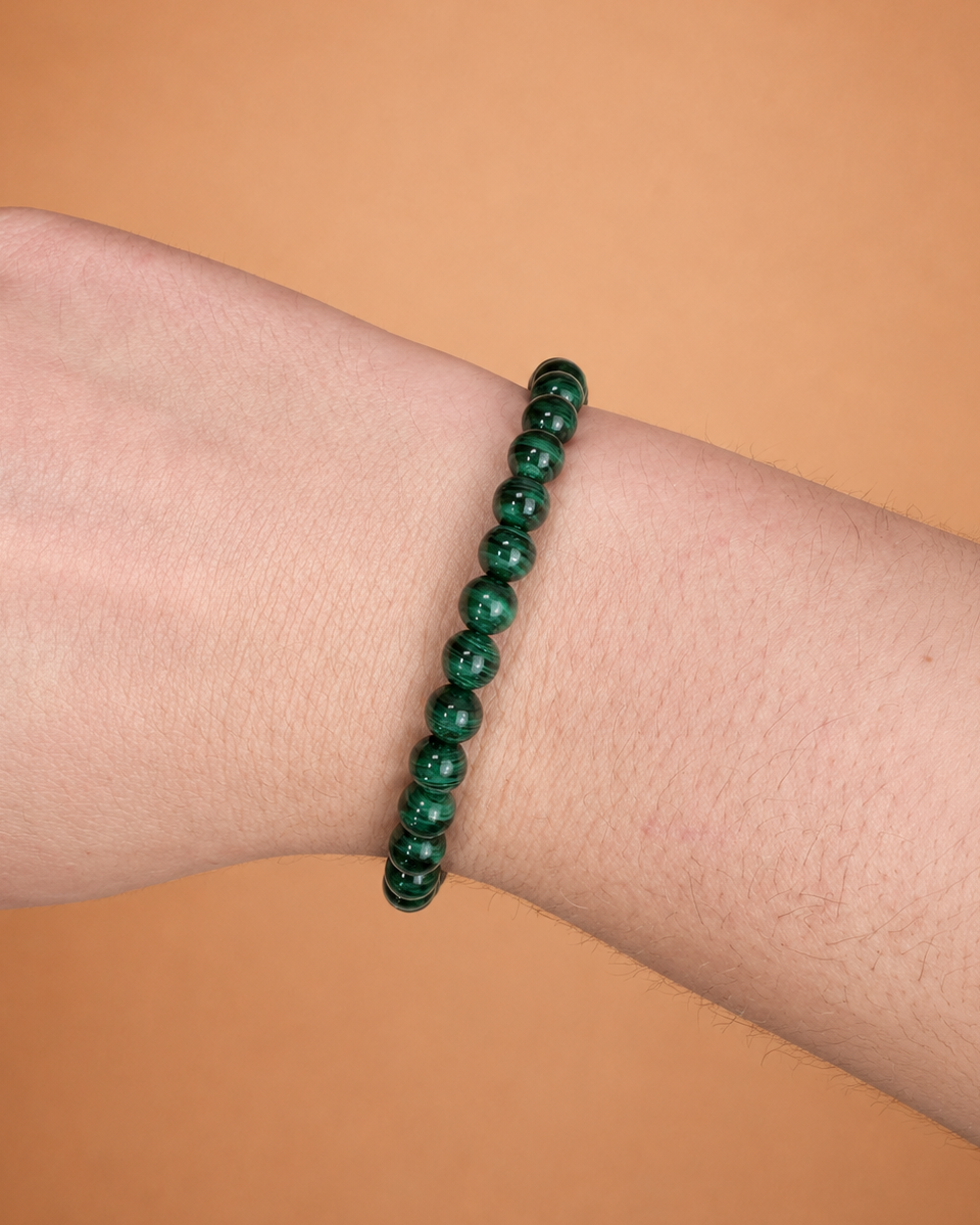 Pulsera Malaquita 6mm