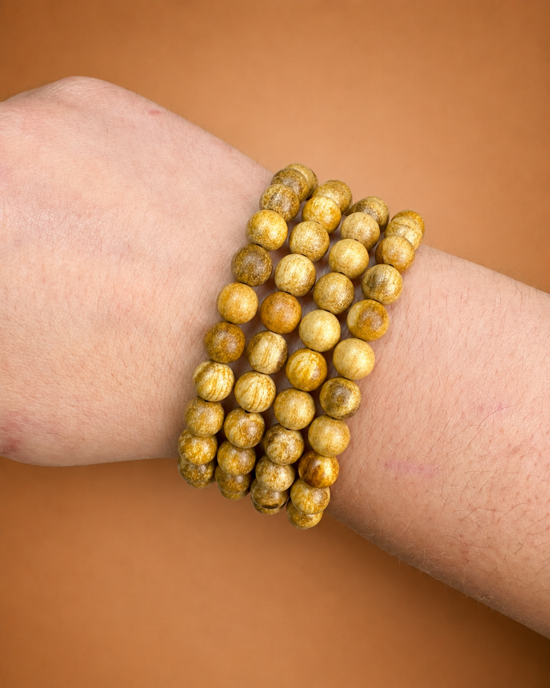 Pulsera Palo Santo Natural - 8mm || Limpieza - Protección
