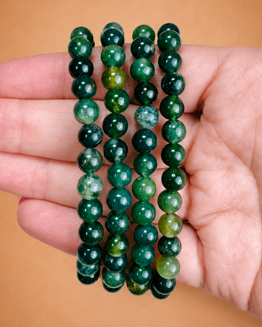 Pulsera Agata Musgosa 6mm