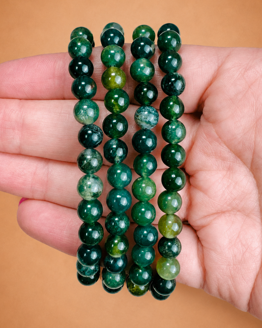 Pulsera Agata Musgosa 6mm