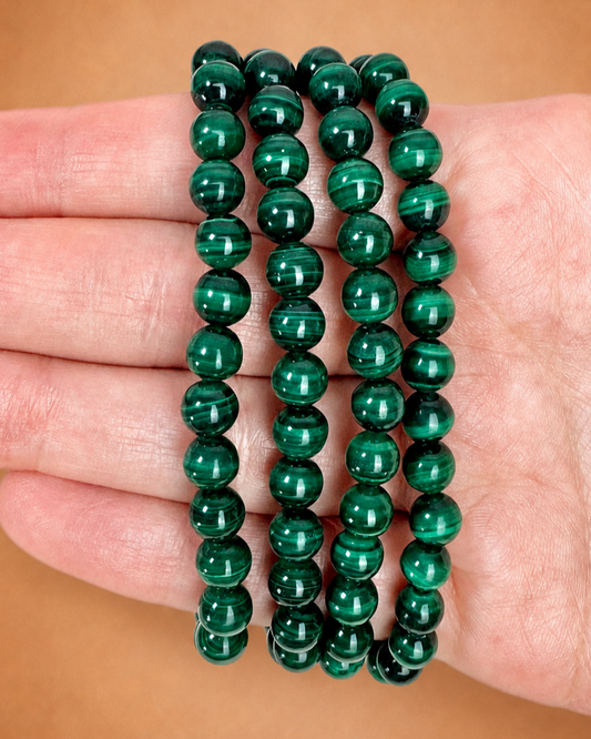 Pulsera Malaquita 6mm