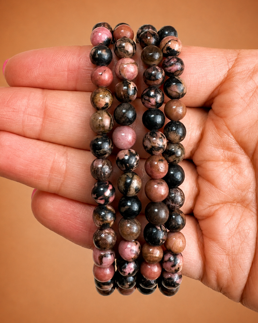 Pulsera Rodonita 6mm