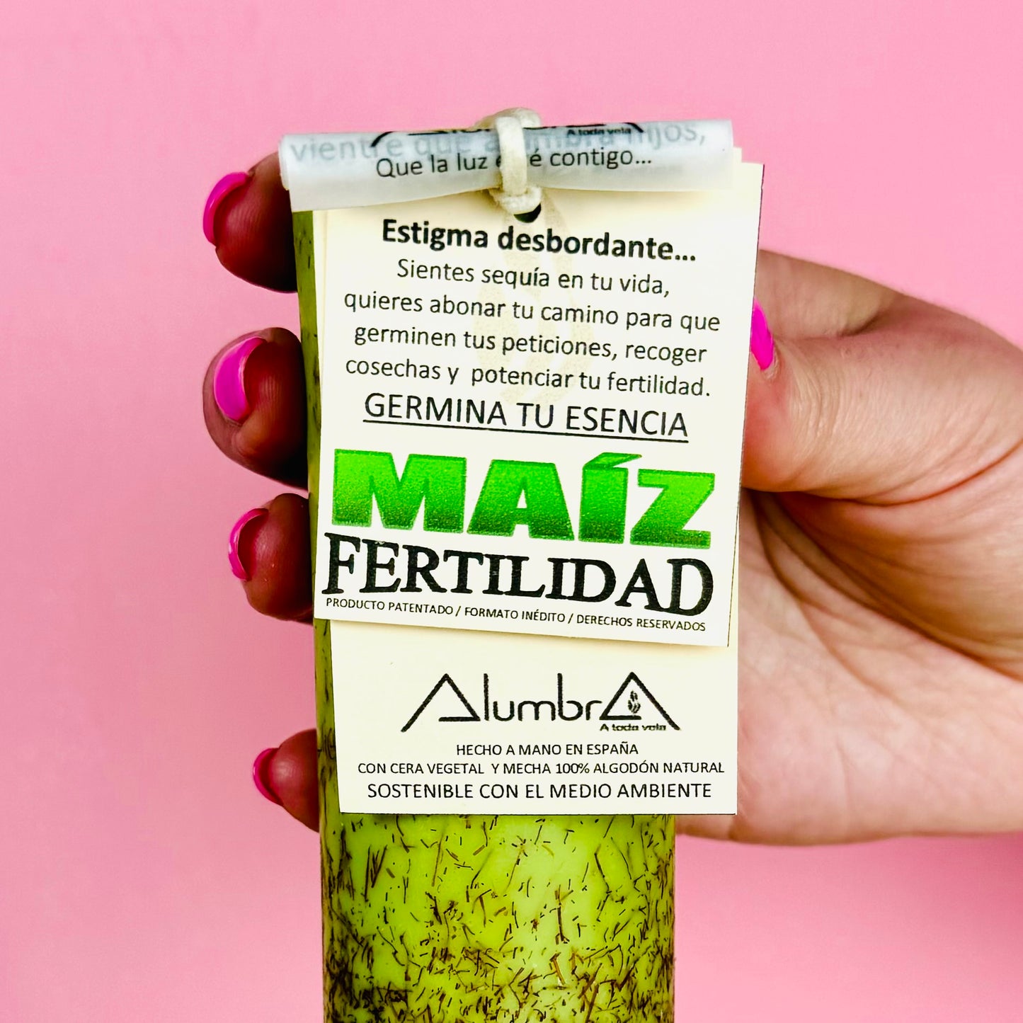 Vela Artesanal con Maíz - Fertilidad