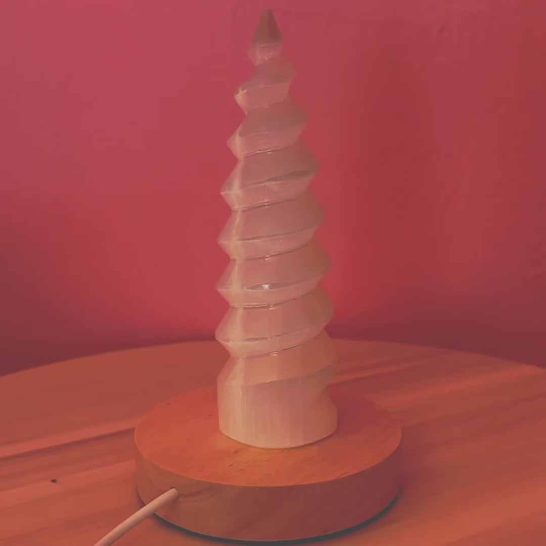 Base de Luz Led de Madera USB - Lampara de Colores
